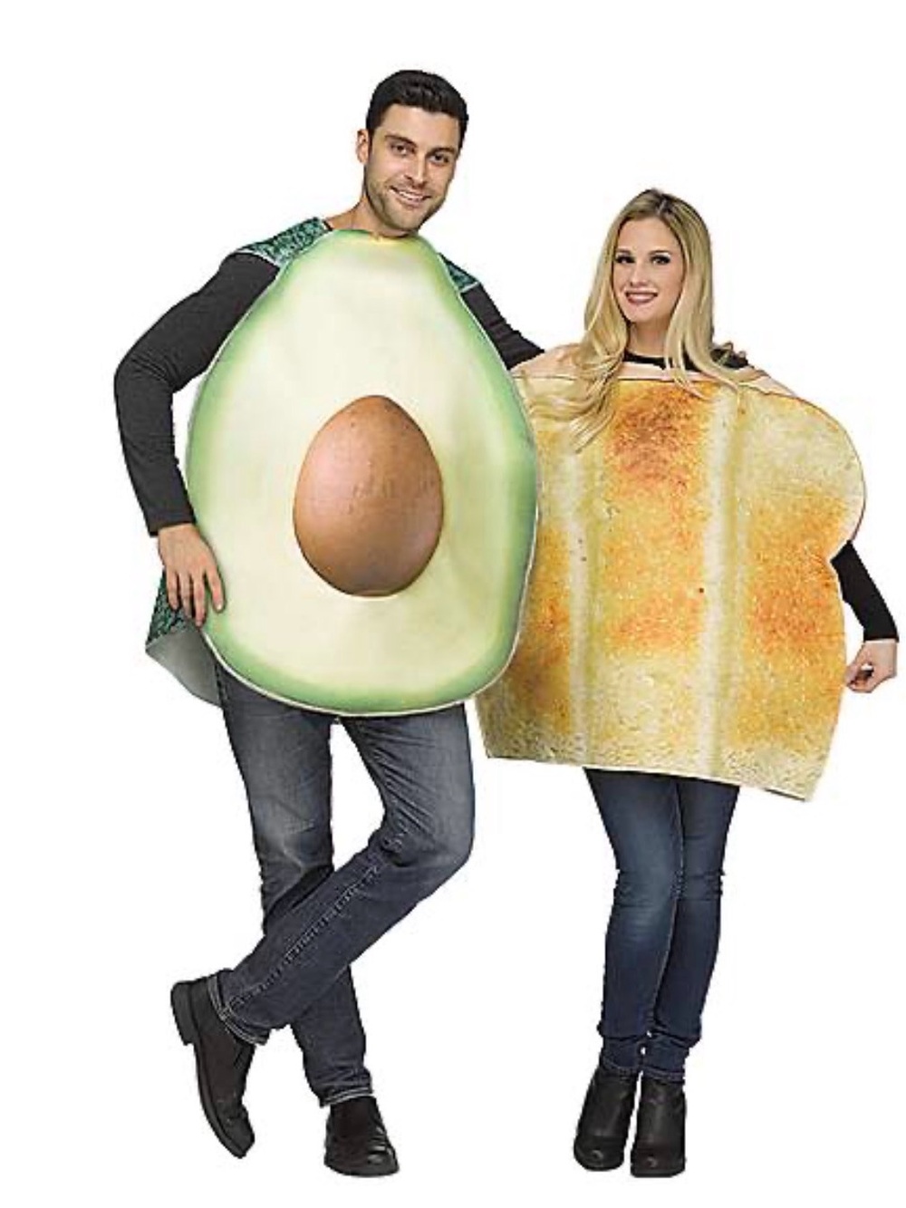 Avocado and Toast Adult Costume,Size XS-XL, Polyurethane Foam Couples Costume H